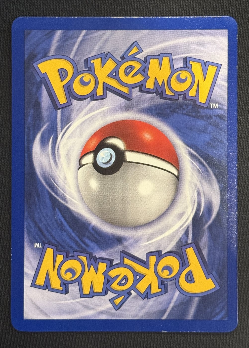 Charizard, verso da carta