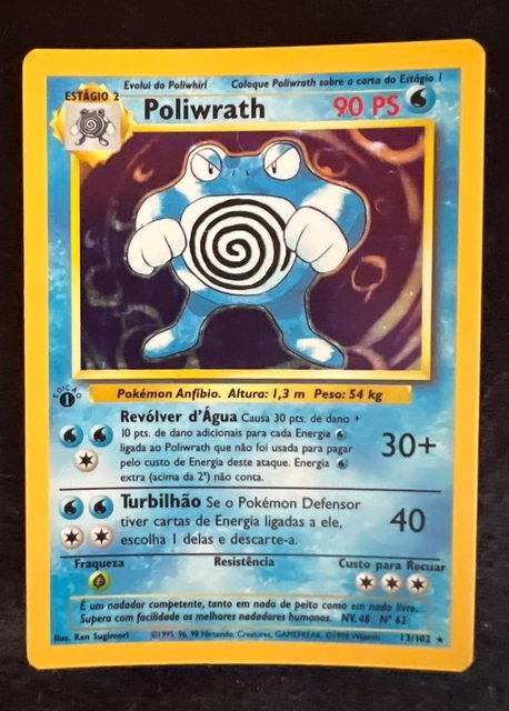 Poliwrath, frente da carta