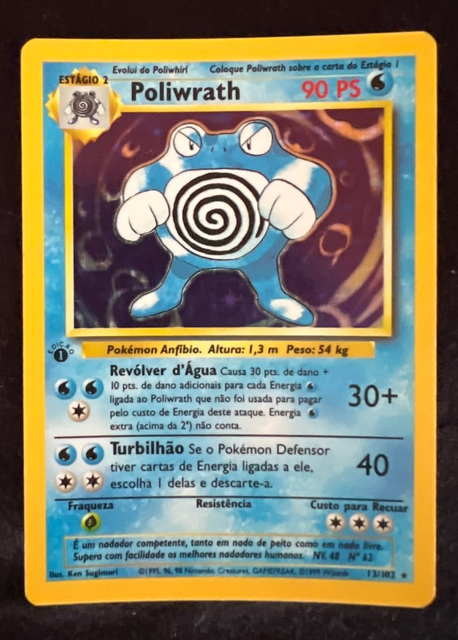 Poliwrath, frente da carta