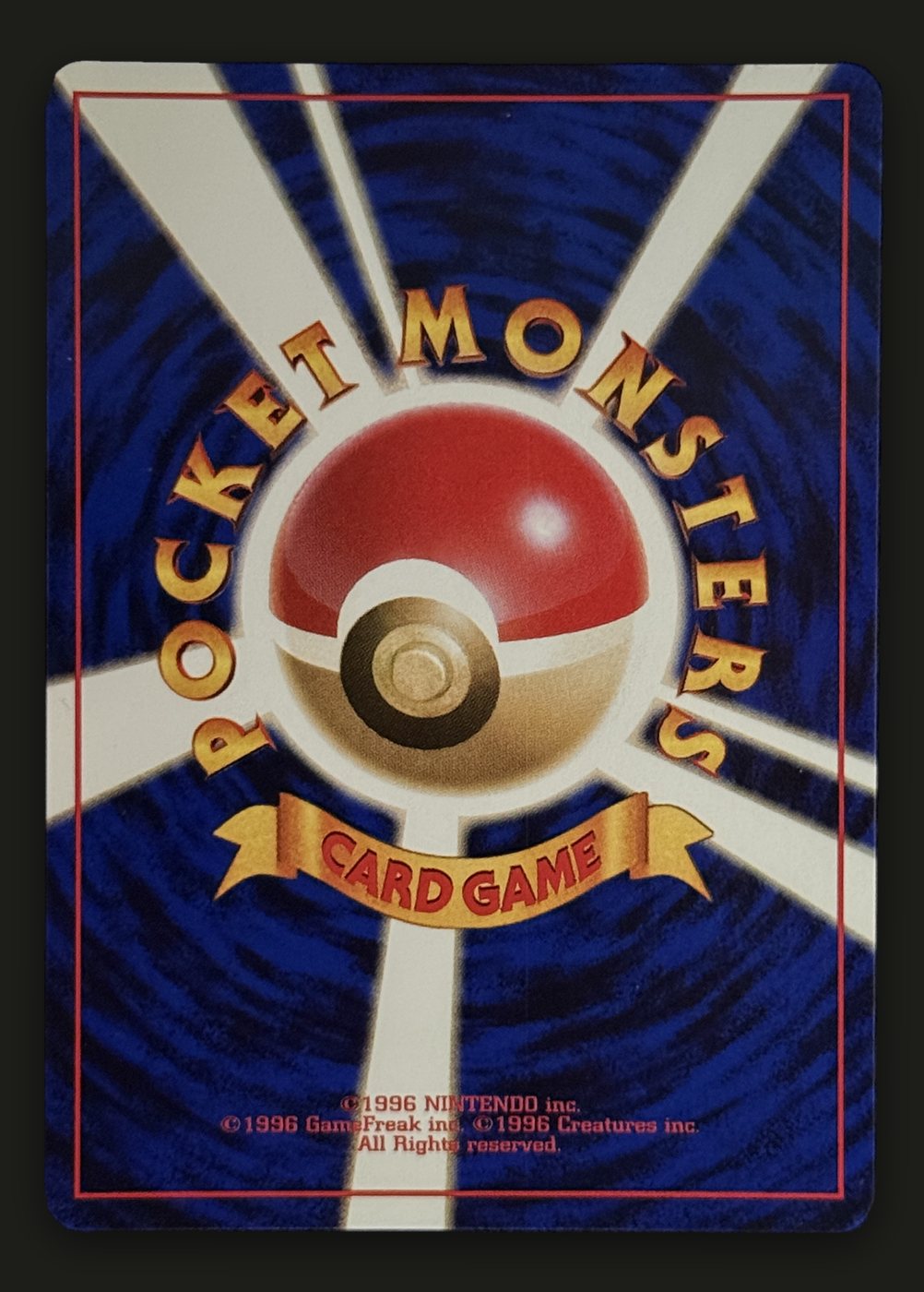 Rocket's Mewtwo, verso da carta
