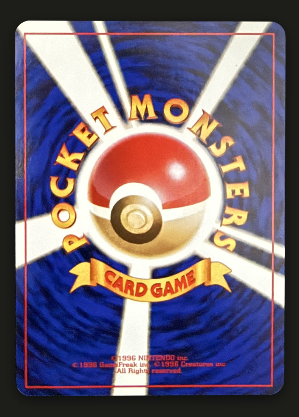 Sabrina's Gengar, verso da carta
